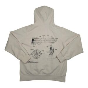 SpaceX Starship Schematic Hoodie Mens Large‎